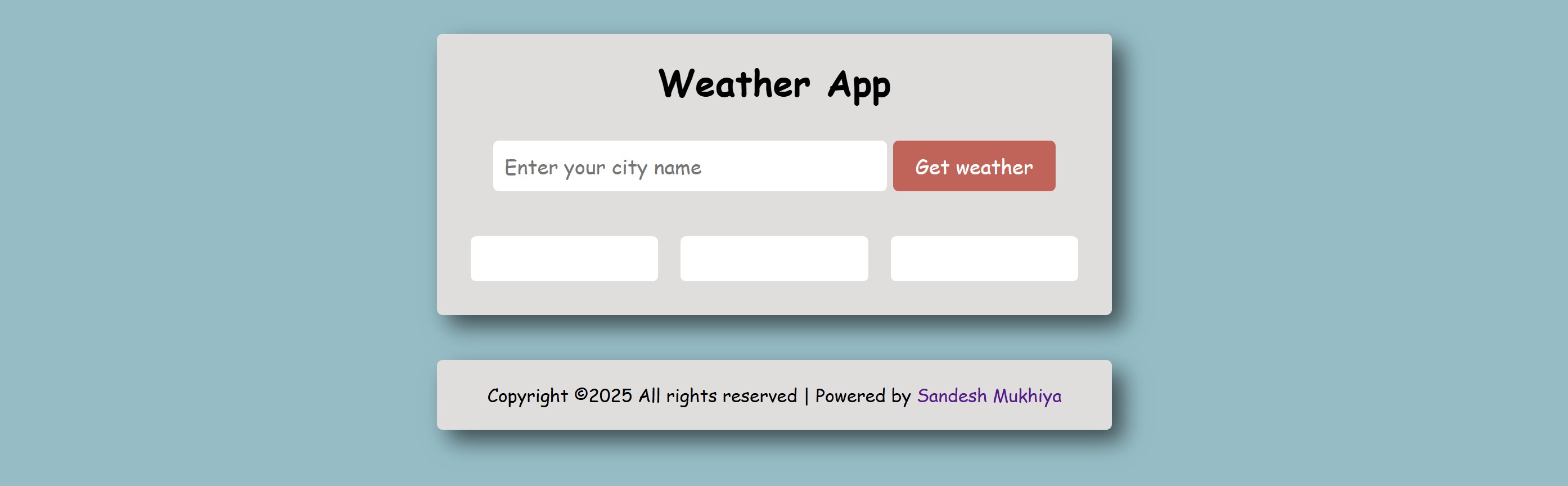 Weather Website